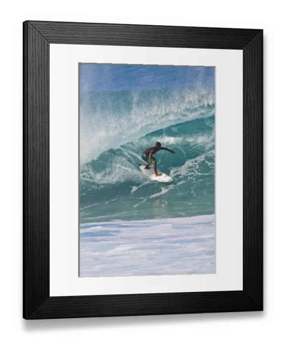 Framed Print : USA; Hawaii; Oahu; Sufers in Action at the Pipeline on the North Coast of Oahu Framed Print : USA; Hawaii; Oahu; Sufers in Action at the Pipeline on the North Coast of Oahu