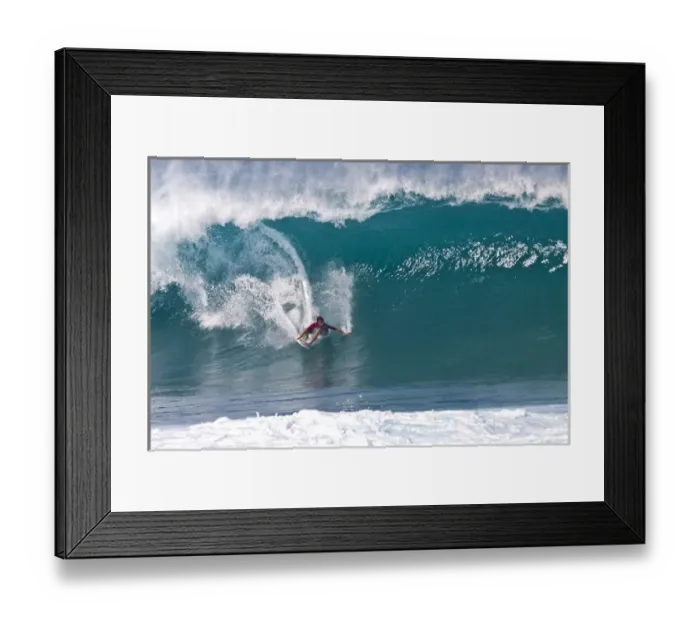 Framed Print : USA; Hawaii; Oahu; Sufers in Action at the Pipeline on the North Coast of Oahu Framed Print : USA; Hawaii; Oahu; Sufers in Action at the Pipeline on the North Coast of Oahu