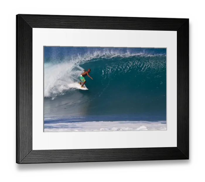 Framed Print : USA; Hawaii; Oahu; Sufers in Action at the Pipeline on the North Coast of Oahu Framed Print : USA; Hawaii; Oahu; Sufers in Action at the Pipeline on the North Coast of Oahu
