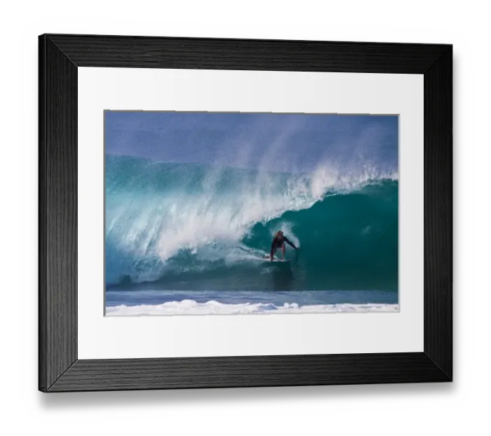 Framed Print : USA; Hawaii; Oahu; Sufers in Action at the Pipeline on the North Coast of Oahu Framed Print : USA; Hawaii; Oahu; Sufers in Action at the Pipeline on the North Coast of Oahu