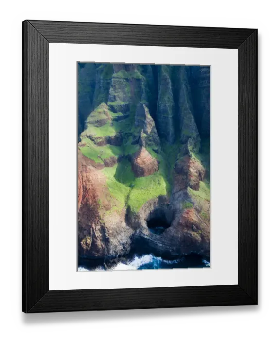 Framed Print : Hawaian Islands; USA; Hawaii; Kauai; Aerial of the Napali Coastline Framed Print : Hawaian Islands; USA; Hawaii; Kauai; Aerial of the Napali Coastline
