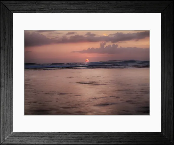 Framed Print : USA; Hawaii; Kauai; Napali Coast; Sunset along the Napali Coast
