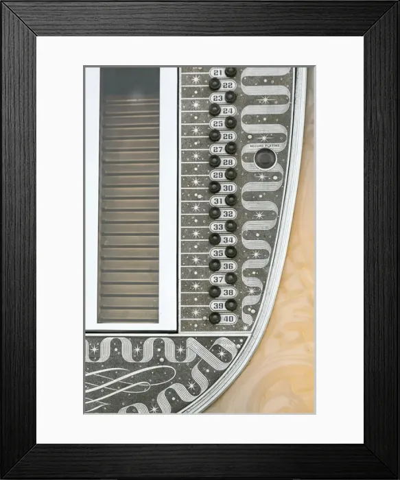 Framed Print : Close up of an antique jukebox, Wilmington, Illinois, USA. Route 66 Framed Print : Close up of an antique jukebox, Wilmington, Illinois, USA. Route 66