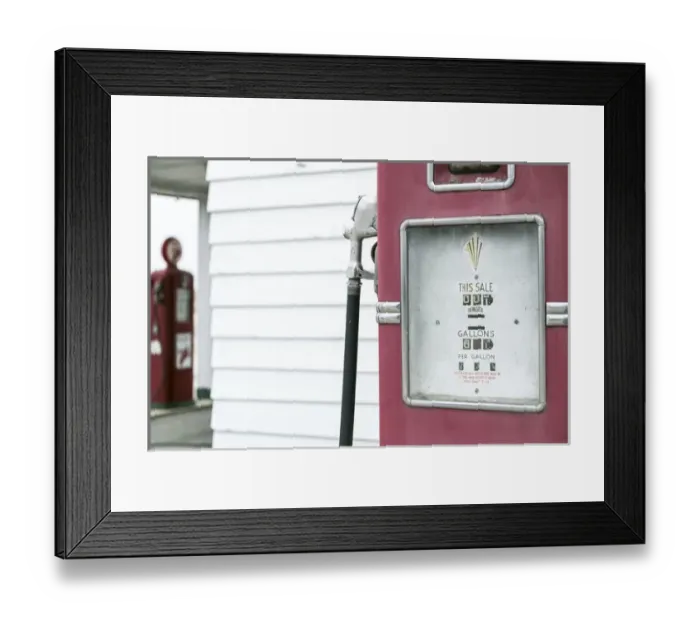 Framed Print : Close up of antique gas pump, Dwight, Illinois, USA. Route 66 Framed Print : Close up of antique gas pump, Dwight, Illinois, USA. Route 66