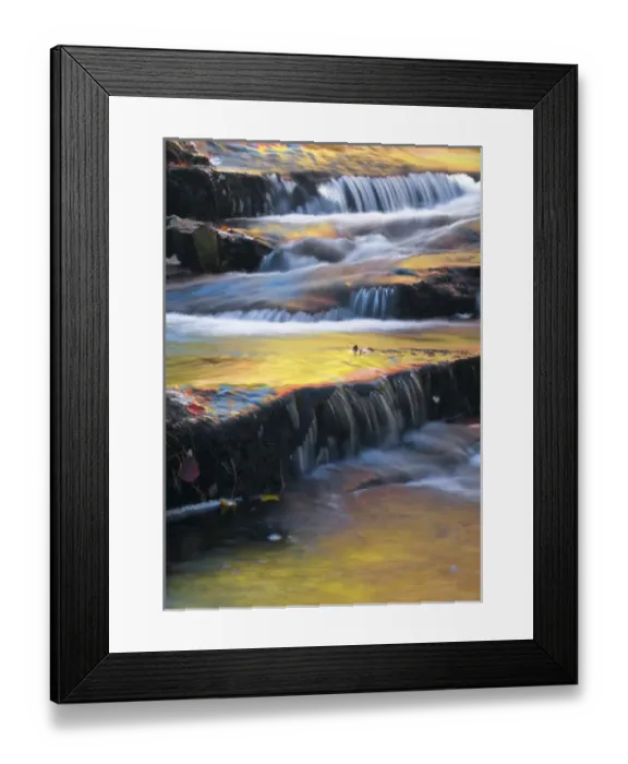 Framed Print : USA, Maine, Acadia National Park. Autumn reflections in stream Framed Print : USA, Maine, Acadia National Park. Autumn reflections in stream