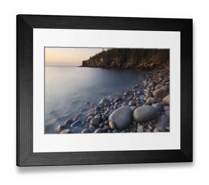 Framed Print : Dawn in Monument Cove in Maines Acadia National Park