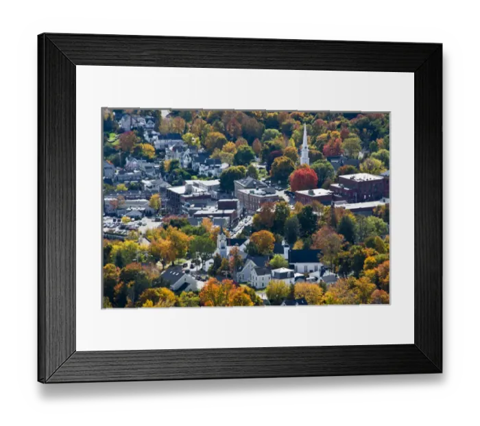 Framed Print : Autumn; Camden Harbor; Camden; Maine; USA