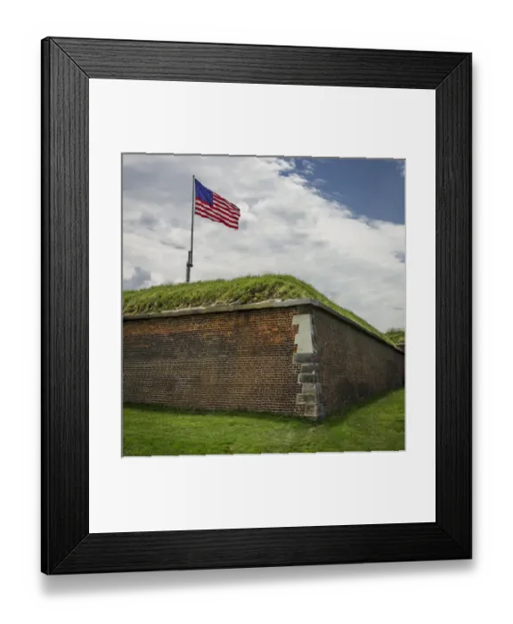 Framed Print : Historic Fort McHenry, birthplace of the Star Spangled Banner, the national anthem