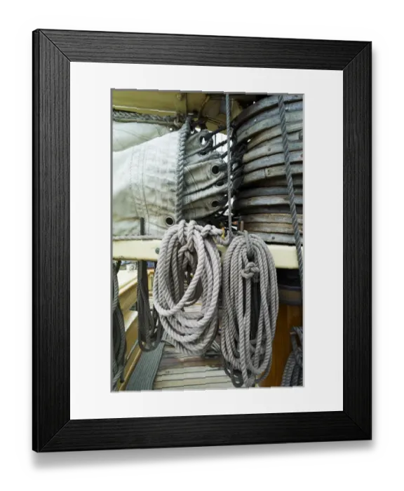 Framed Print : USA, Massachusetts, Gloucester, Schooner Festival, schooner rigging Framed Print : USA, Massachusetts, Gloucester, Schooner Festival, schooner rigging