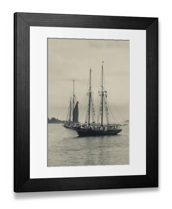 Framed Print : USA, Massachusetts, Gloucester, Schooner Festival, schooners in Gloucester Harbor