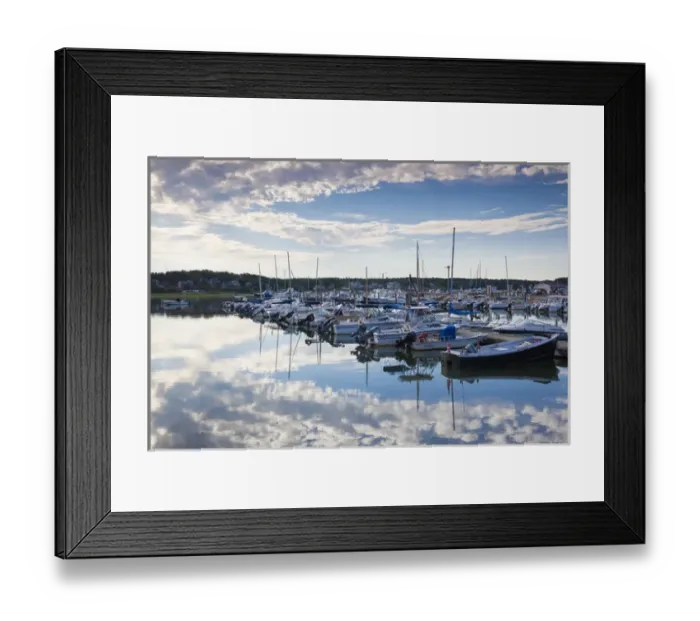 Framed Print : USA, Massachusetts, Cape Cod, Wellfleet, town marina, morning Framed Print : USA, Massachusetts, Cape Cod, Wellfleet, town marina, morning