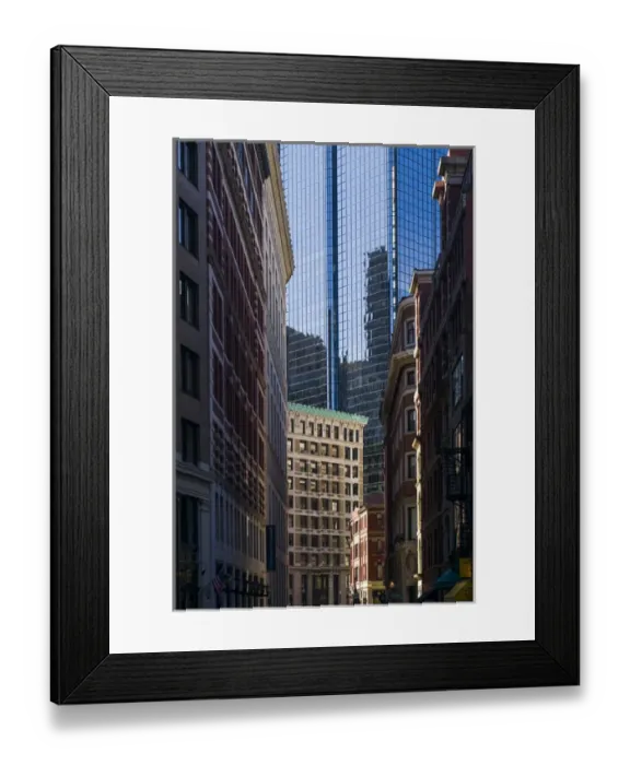 Framed Print : USA, Massachusetts, Boston, Financial District, office buildings Framed Print : USA, Massachusetts, Boston, Financial District, office buildings