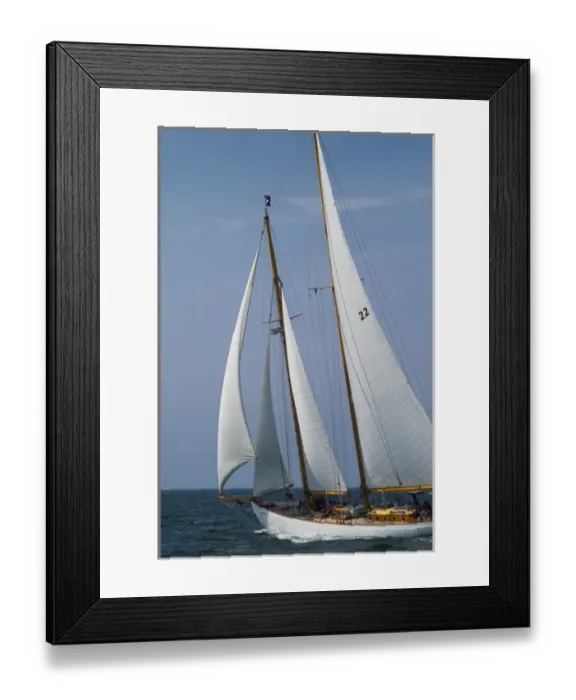 Framed Print : USA, Massachusetts, Cape Ann, Gloucester, Americas Oldest Seaport, Annual Schooner