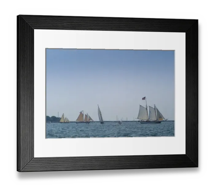 Framed Print : USA, Massachusetts, Cape Ann, Gloucester, Americas Oldest Seaport, Annual Schooner