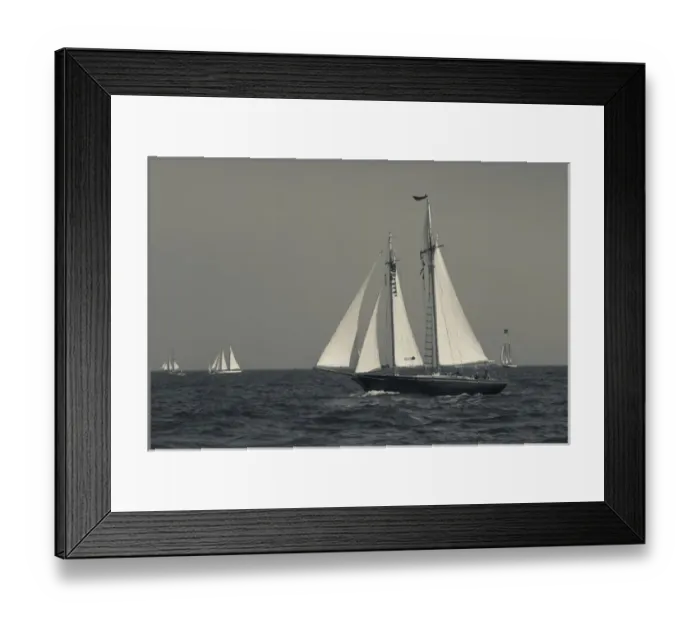 Framed Print : USA, Massachusetts, Cape Ann, Gloucester, Americas Oldest Seaport, Annual Schooner