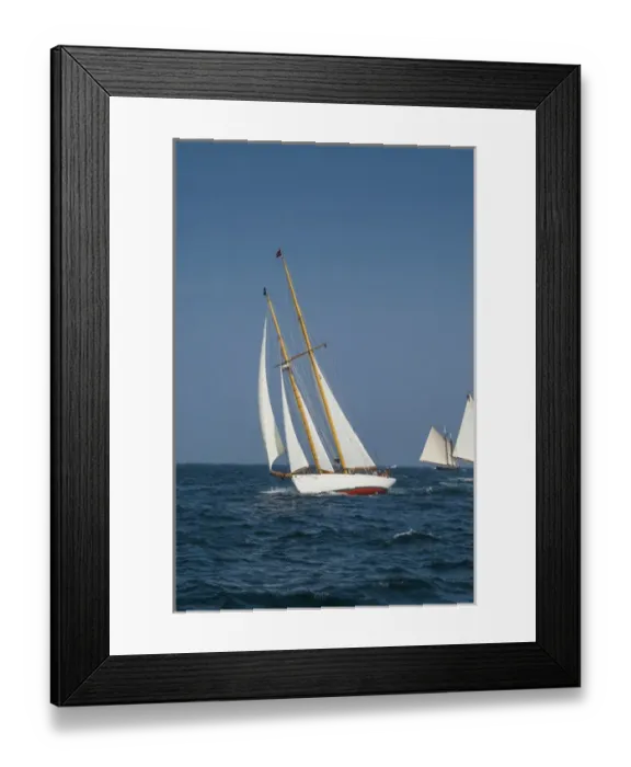Framed Print : USA, Massachusetts, Cape Ann, Gloucester, Americas Oldest Seaport, Annual Schooner