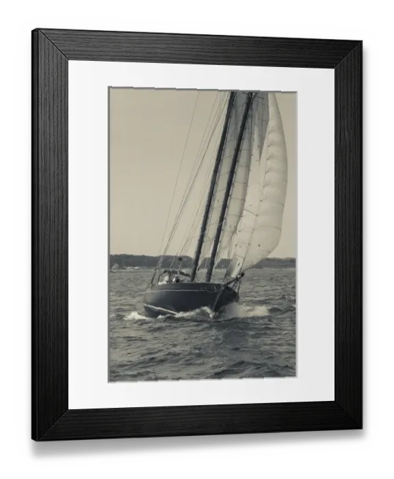 Framed Print : USA, Massachusetts, Cape Ann, Gloucester, Americas Oldest Seaport, Annual Schooner