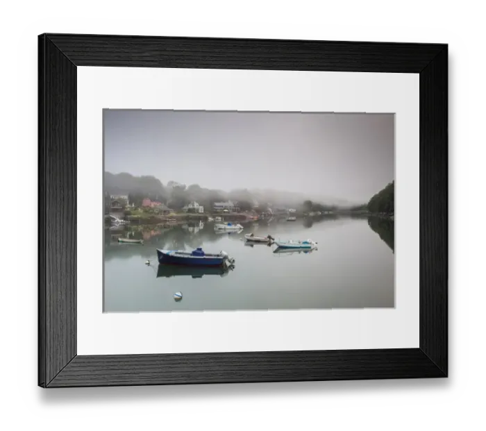 Framed Print : USA, Massachusetts, Cape Ann, Gloucester, Annisquam, Lobster Cove and fog Framed Print : USA, Massachusetts, Cape Ann, Gloucester, Annisquam, Lobster Cove and fog