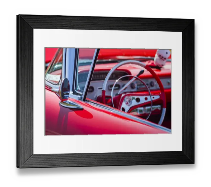 Framed Print : USA, Massachusetts, Cape Ann, Gloucester, Antique Car Show, classic car interior Framed Print : USA, Massachusetts, Cape Ann, Gloucester, Antique Car Show, classic car interior