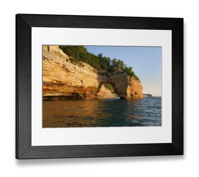 Framed Print : North America, USA, Michigan, Pictured Rock National Lakeshore