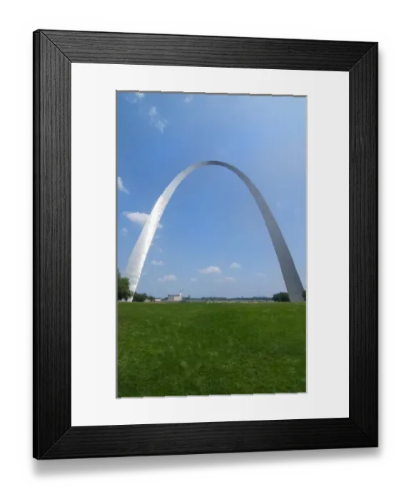 Framed Print : St Louis Missouri The Gateway Arch or St Louis Arch 630 feet high built in 1963 steel