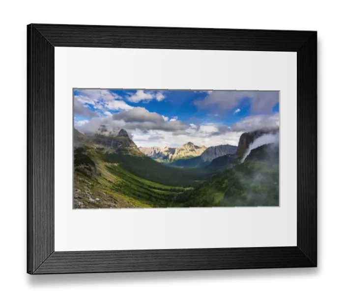Framed Print : Going to the Sun Highway from Logan Pass, Glacier National Park, Montana USA Framed Print : Going to the Sun Highway from Logan Pass, Glacier National Park, Montana USA