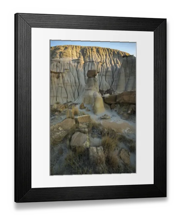 Framed Print : North America, USA, Montana. The erosion bed badlands of Makoshika State Park, Montana Framed Print : North America, USA, Montana. The erosion bed badlands of Makoshika State Park, Montana