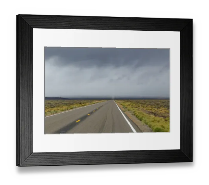 Framed Print : USA, Nevada. Road into approaching storm. Credit as: Don Paulson / Jaynes Gallery / DanitaDelimont Framed Print : USA, Nevada. Road into approaching storm. Credit as: Don Paulson / Jaynes Gallery / DanitaDelimont