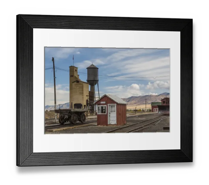 Framed Print : USA, Nevada, Ely. Detail of historic railroad station Framed Print : USA, Nevada, Ely. Detail of historic railroad station