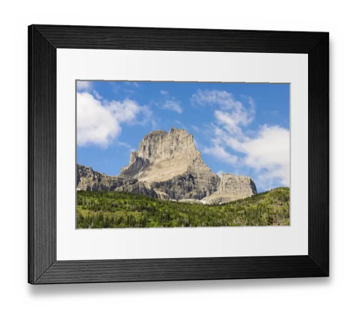 Framed Print : US, MT, Glacier NP. Iceberg Lake Trail vista dominated by Mt Wilbur Framed Print : US, MT, Glacier NP. Iceberg Lake Trail vista dominated by Mt Wilbur