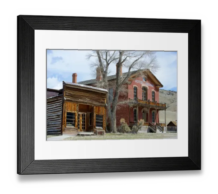 Framed Print : Bannack, Montana. An 1862 gold rush town now preserved in a state of arrested Framed Print : Bannack, Montana. An 1862 gold rush town now preserved in a state of arrested