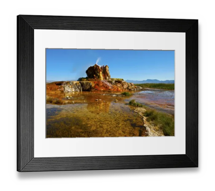 Framed Print : North America, USA, Nevada, Gerlach, Fly Gerser, Black Rock Desert Framed Print : North America, USA, Nevada, Gerlach, Fly Gerser, Black Rock Desert