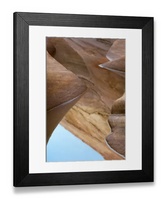 Framed Print : North America, USA, Nevada, Valley of Fire State Park. Abstract design of water Framed Print : North America, USA, Nevada, Valley of Fire State Park. Abstract design of water
