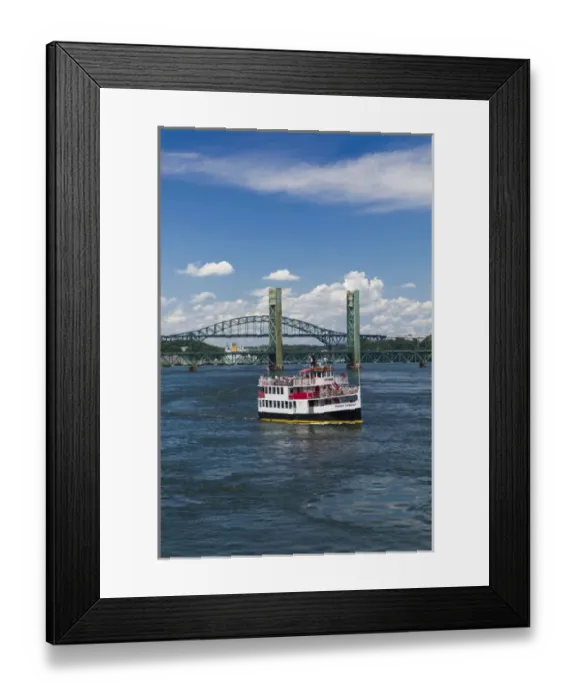 Framed Print : USA, New Hampshire, Portsmouth, harbor ferry, Portsmouth Harbor Framed Print : USA, New Hampshire, Portsmouth, harbor ferry, Portsmouth Harbor