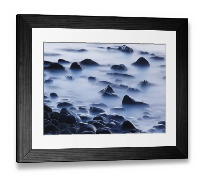 Framed Print : Pre-dawn surf, Rye Harbor State Park, New Hampshire