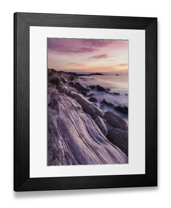 Framed Print : Dawn over the Atlantic Ocean at Wallis Sands State Park in Rye, New Hampshire