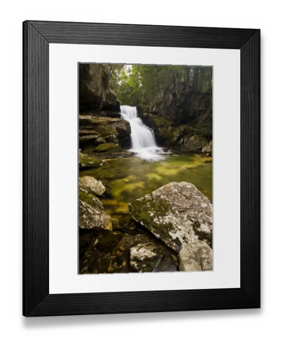 Framed Print : Cold Brook Falls in New Hampshires White Mountains Framed Print : Cold Brook Falls in New Hampshires White Mountains