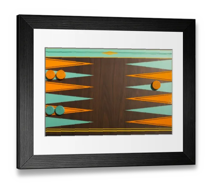 Framed Print : New York City, NY, USA. Backgammon board game Framed Print : New York City, NY, USA. Backgammon board game