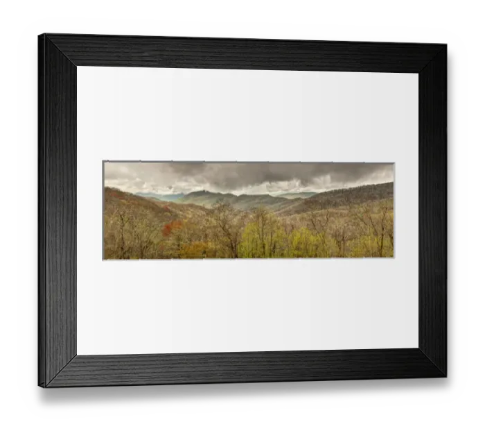 Framed Print : USA, North Carolina, Cherokee, Panoramic view from the Blue Ridge Parkway