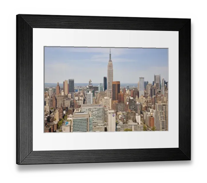 Framed Print : Empire State Building & skyline, Mid-town Manhattan, New York, USA