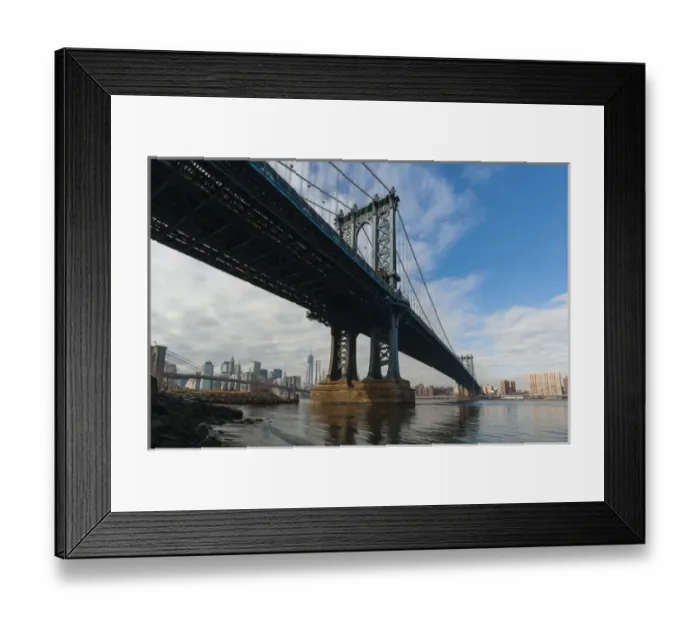 Framed Print : Manhattan Bridge, New York City, USA Framed Print : Manhattan Bridge, New York City, USA