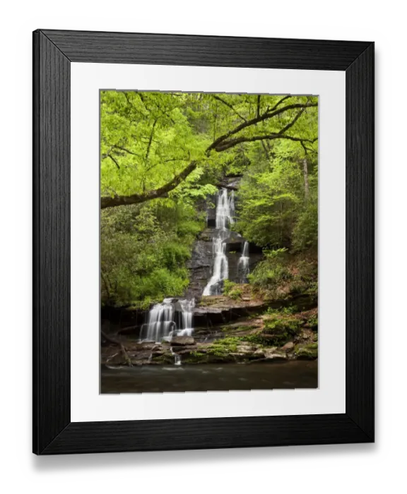 Framed Print : USA, North Carolina, Great Smoky Mountains National Park, Tom Branch Falls Framed Print : USA, North Carolina, Great Smoky Mountains National Park, Tom Branch Falls