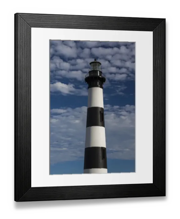Framed Print : USA, North Carolina, Outer Banks National Seashore, Bodie Island, Bodie Island Lighthouse