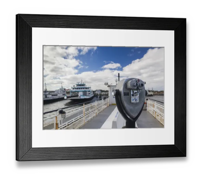 Framed Print : USA, North Carolina, Cape Lookout National Seashore, Cedar Island, terminal for Cape