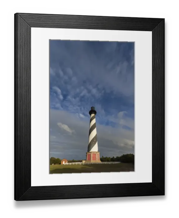 Framed Print : USA, North Carolina, Cape Hatteras National Saeshore, Buxton, Cape Hatteras Lighthouse, b Framed Print : USA, North Carolina, Cape Hatteras National Saeshore, Buxton, Cape Hatteras Lighthouse, b