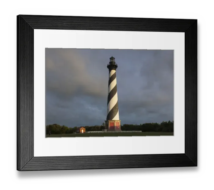 Framed Print : USA, North Carolina, Cape Hatteras National Saeshore, Buxton, Cape Hatteras Lighthouse, b Framed Print : USA, North Carolina, Cape Hatteras National Saeshore, Buxton, Cape Hatteras Lighthouse, b