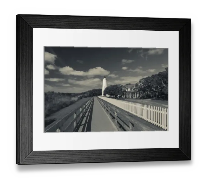 Framed Print : USA, North Carolina, Cape Hatteras National Saeshore, Ocracoke, Ocracoke Lighthouse, b Framed Print : USA, North Carolina, Cape Hatteras National Saeshore, Ocracoke, Ocracoke Lighthouse, b