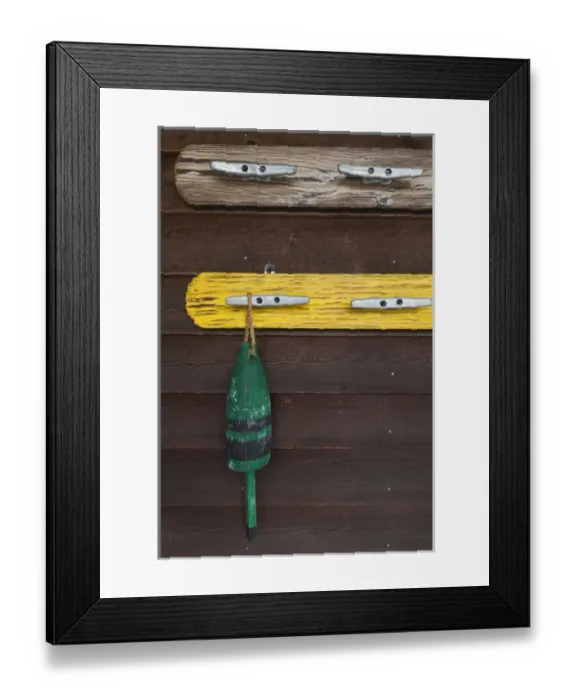 Framed Print : USA, North Carolina, Outer Banks National Seashore, Corolla, decorative buoy