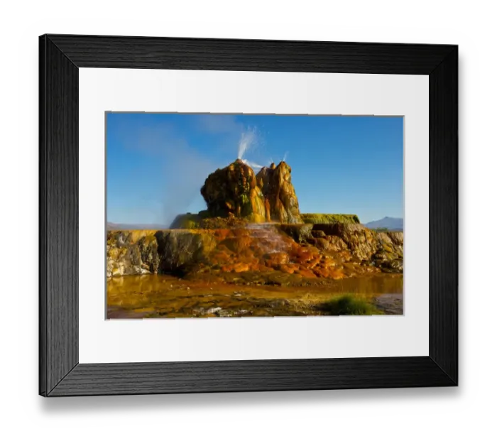 Framed Print : North America, USA, Nevada, Gerlach, Fly Gerser, Black Rock Desert Framed Print : North America, USA, Nevada, Gerlach, Fly Gerser, Black Rock Desert