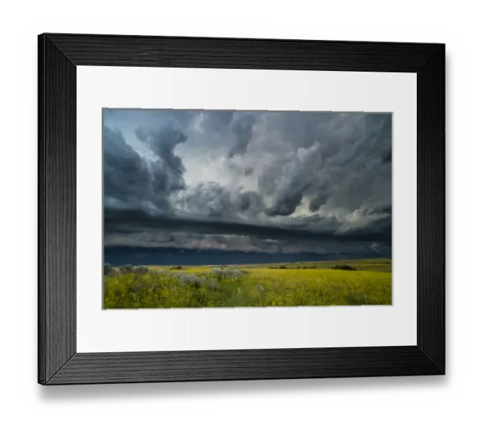 Framed Print : North America, USA, North Dakota, Theodore Roosevelt National Park, Approaching storm Framed Print : North America, USA, North Dakota, Theodore Roosevelt National Park, Approaching storm